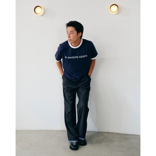 maison KEEPS | The Everyday Mark Logo Ringer Tee | เสื้อยืดผู้ชาย สกรีนโลโก้ Mark