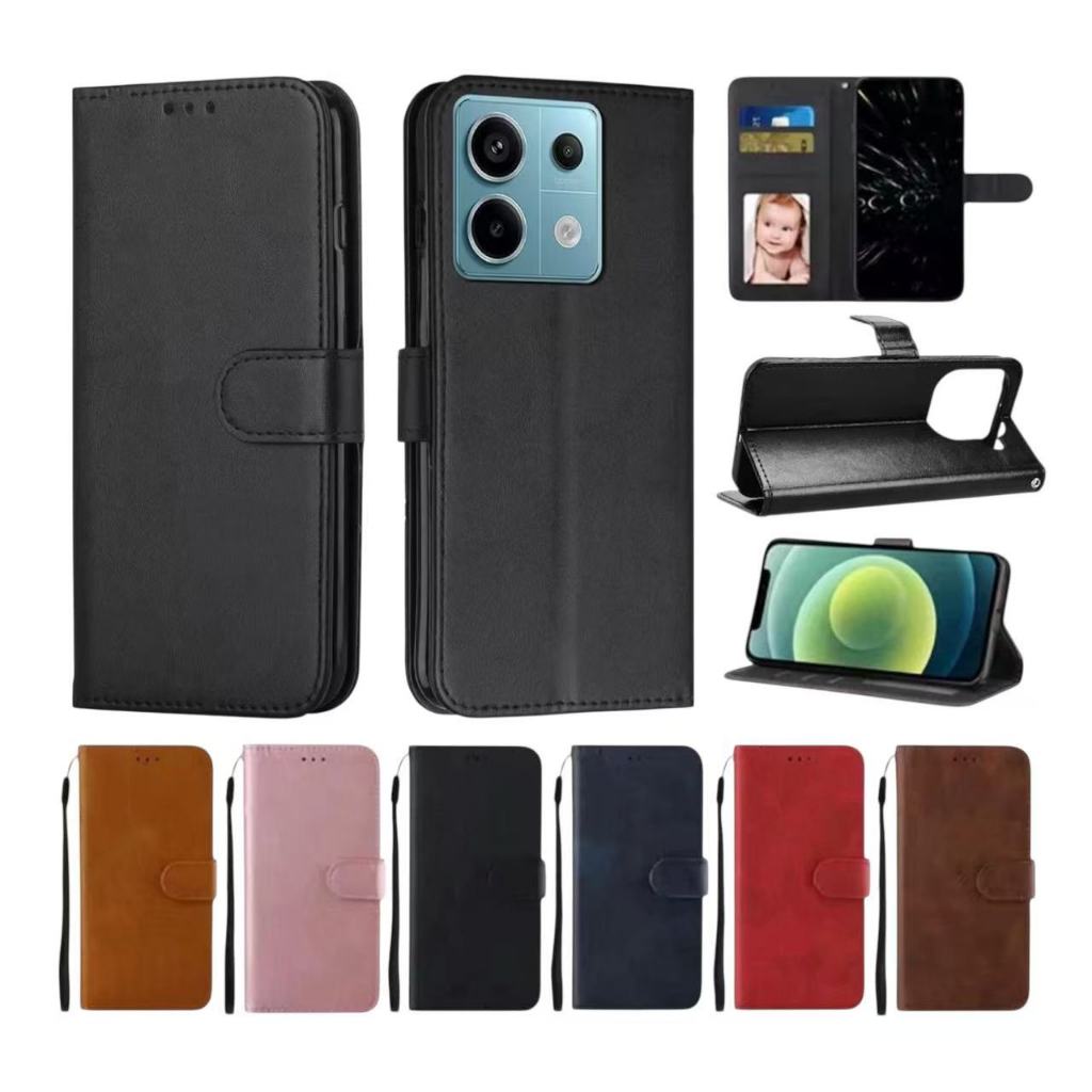 เคสฝาพับหนัง ล็อคได้ สำหรับ Xiaomi Redmi 15 เคสกันกระแทกฝาพับ พร้อมช่องใส่บัตร
