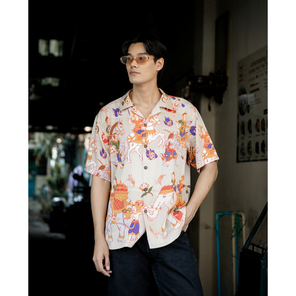 Windwear The Myth Collection Story of War สีเบจ Beige ผ้าเรยอน ธรรมชาติ 100%