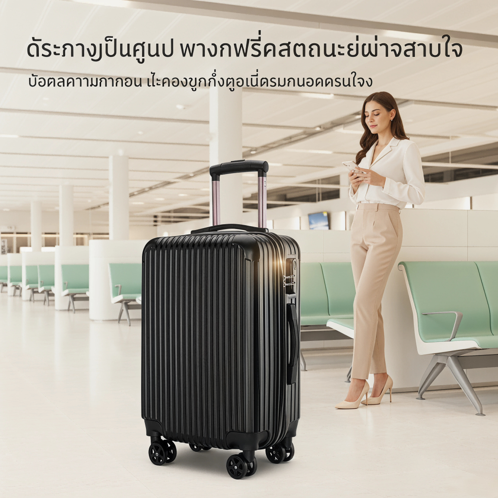 【สต็อกไทยพร้อมส่ง】กระเป๋าเดินทาง 20 นิ้ว กระเป๋าลาก ความจุขนาดใหญ่ แข็งแรง ทนทาน กระเป๋าล้อลาก ทนต่อการขีดข่วน