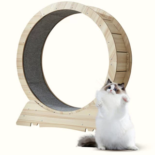 ลู่วิ่งแมว Cat Track ล้อวิ่งไม้ ของเล่นออกกำลังกายแมว ขนาดใหญ่ ติดตั้งง่าย ที่ออกกำลังกายสัตว์เลี้ยง Pet treadmill