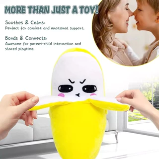 ตุ๊กตากล้วยผลไม้ ของเล่นตอบสนองร่างกาย มีจังหวะดนตรี อินดักชันรับสัมผัส ตุ๊กตาขนปุยน่ารัก ของเล่นเสริมสร้างพัฒนาการเด็ก
