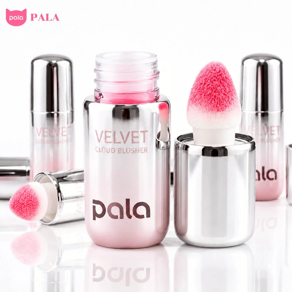 PALA บลัชออนเนื้อน้ำ VELVET LIQUID BLUSHER บลัชออน ทาแก้มและเปลือกตา 7g. แบรนด์ไทย มี อ.ย. thumbnail 6