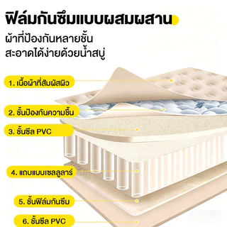 เตียงเป่าลมอัตโนมัติ 3.5/5/6 ฟุต Air Bed พับเก็บง่าย พกพาสะดวก เบาะนอนแคมป์ปิ้ง พร้อมปั๊มลมในตัว หนา 25/40 ซม. PVC ทนทาน