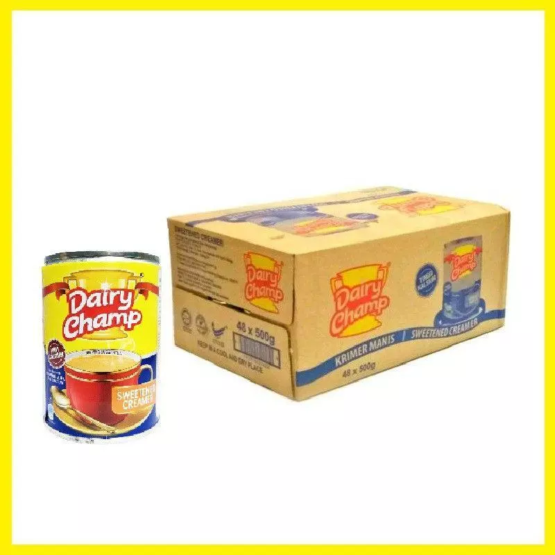 ครีมเทียมข้นหวานมาเลย์ Dairy Champ PreOrder 500g*48 (1 ลัง) (พรีออเดอร์)