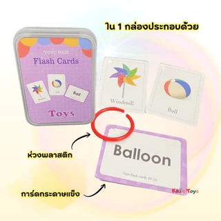 [พร้อมส่ง]​บัตรคำ Flash card บัตรคำภาษาอังกฤษ แฟลชการ์ด ของเล่นเสริมพัฒนาการ