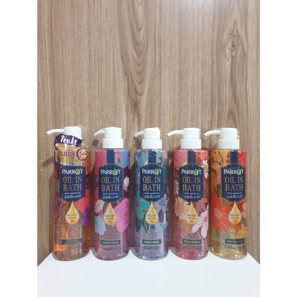 Parrot Oil In Bath แพรอทครีมอาบน้ำ ออยล์อินบาธ 400ml (ผลิตภัณฑ์ของแท้ 100%)