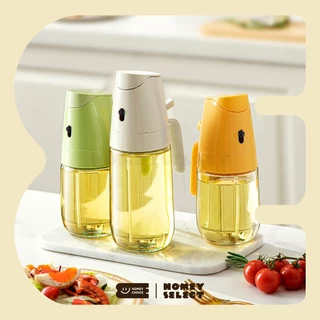 HomeyChoice ขวดสเปรย์แก้วใส่น้ำมัน Oil dispenser bottle ใช้งานได้ 2 ฟังก์ชั่น ขนาด 500ML รุ่น 8407