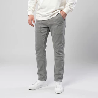 DAVIE JONES [BE FEARLESS] กางเกงยีนส์ผู้ชาย Straight Fit Jeans สีเทา น้ำเงิน กรม กรมเข้ม ดำ ES0005