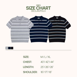 BARON “DECLAN” Knit Polo เสื้อโปโลผ้า Knit ลายขวางสไตล์ Old Money