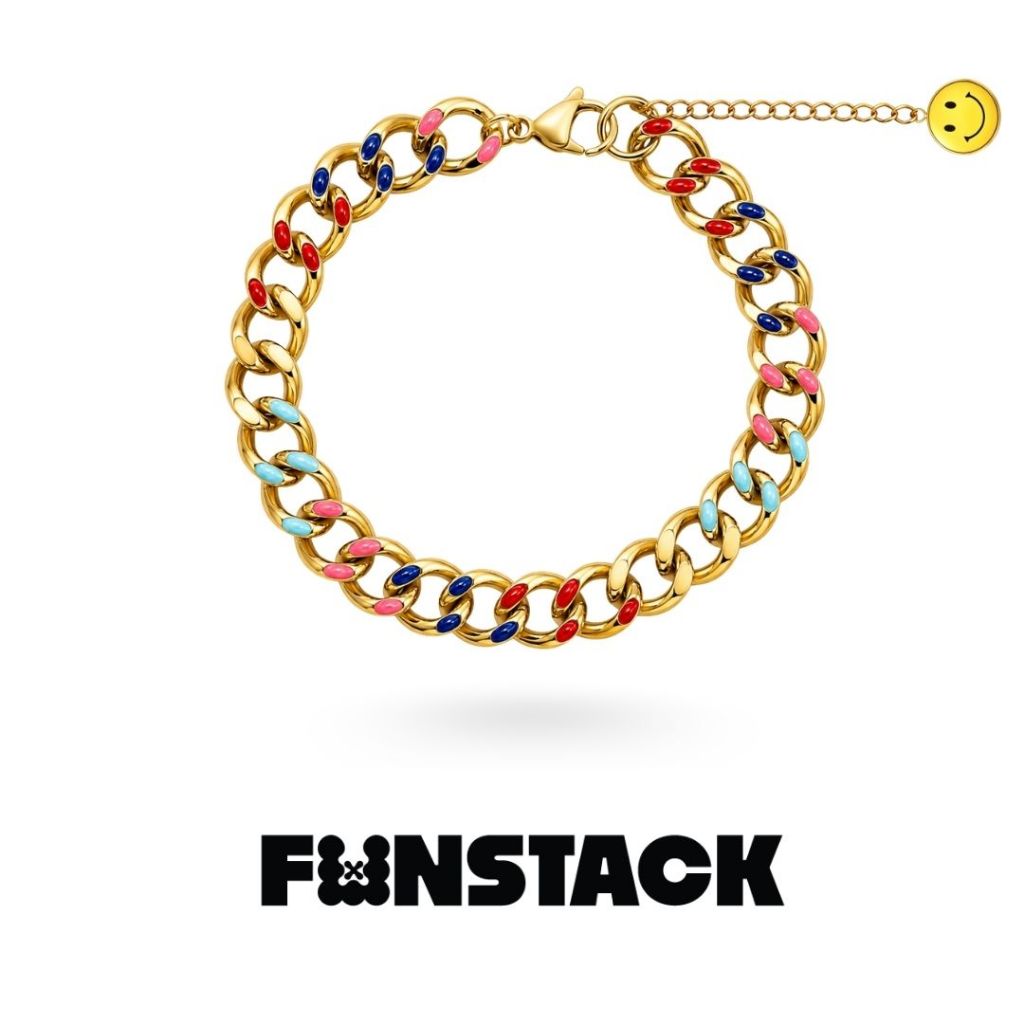 FUNSTACK สร้อยข้อมือ Sugar Rush Minimal Gold Stainless Steel