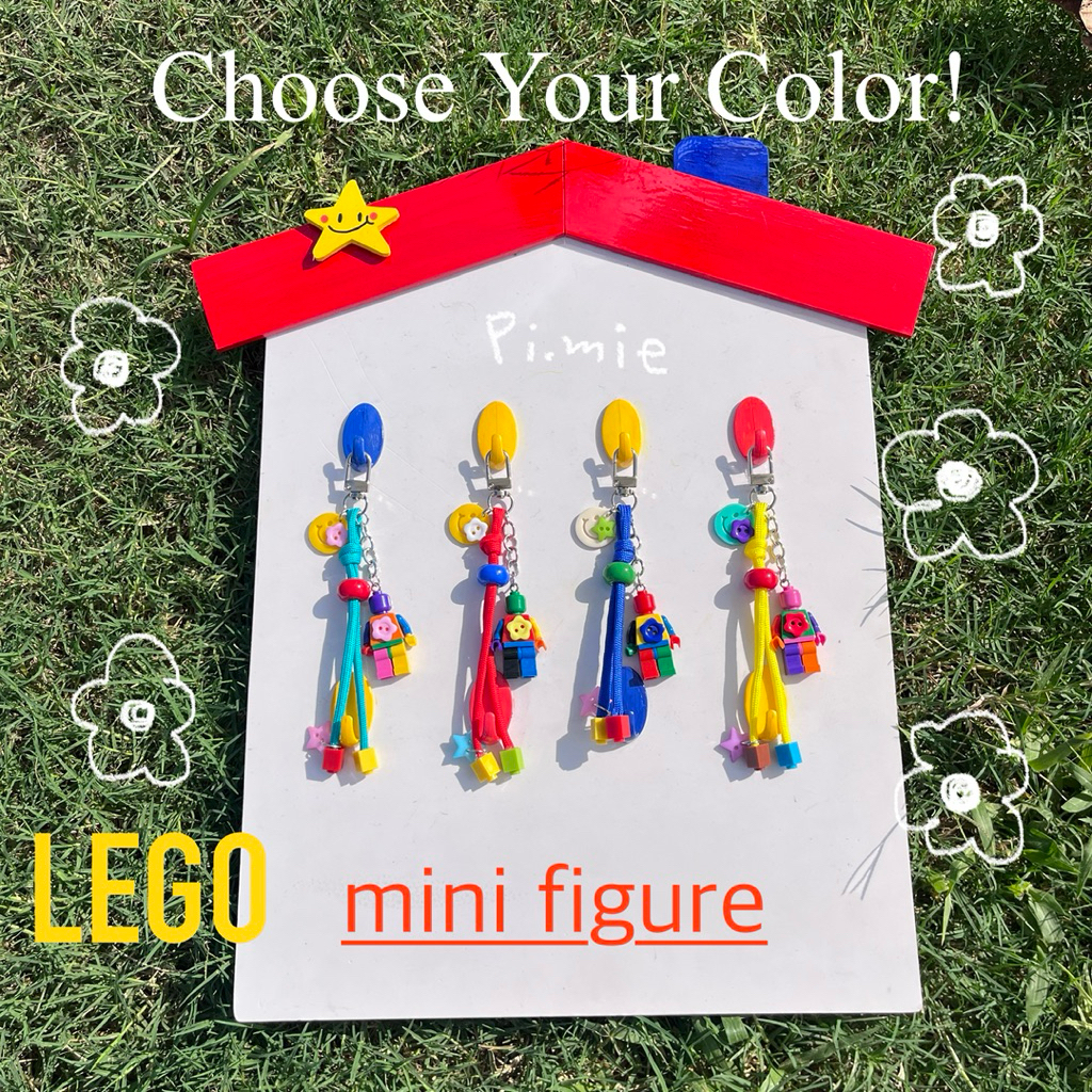 LEGO keychain / mini figure พวงกุญแจเชือกเลโก้*มีเพิ่มเรื่อยๆสลับสีหรือดูสีเลโก้อื่นๆได้
