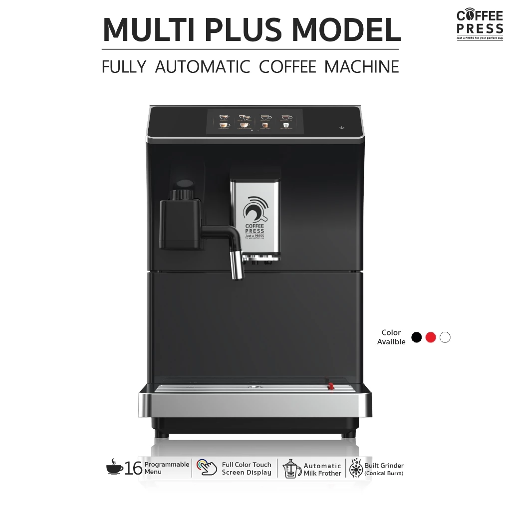 2026 Coffee press เครื่องชงกาแฟอัตโนมัติ Full Automatic Espresso Coffee Machine Multi Plus Model