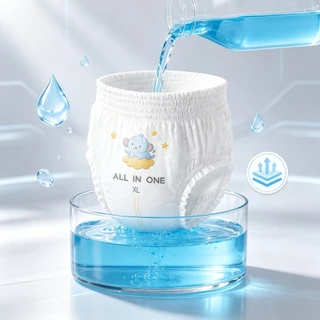 กางเกงผ้าอ้อมเด็ก Baby Pants ไซซ์ M-3XL ซึมซับแห้งไว ระบายอากาศ ลดอับชื้น ใส่สบาย พร้อมส่ง