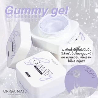 หลายตัวเลือก เจลปั้นมือกระปุก Gummy gel ORGANAIL●MODING●QINGYOU ต้องทาท้อป เจลปั้นติดเล็บ
