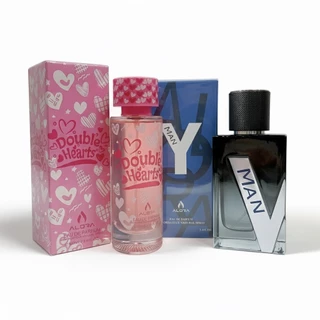 โปรคู่2ขวด ALORA Double Hearts EDP 100ML น้ำหอมผู้หญิง กลิ่นช็อคโกแลต หอมหวาน -3258