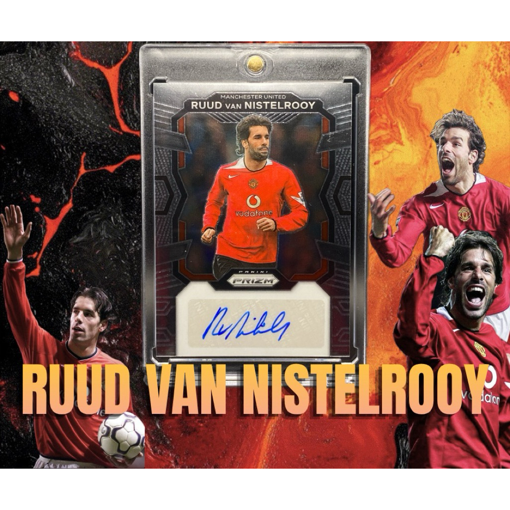 การ์ดลายเซ็นต์ตำนานนักฟุตบอล Ruud Van Nistelrooy autograph