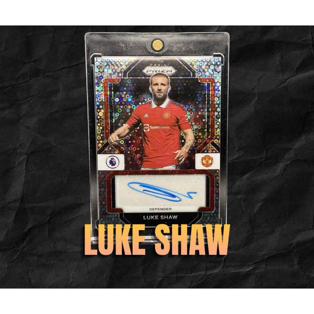 การ์ดลายเซ็นต์นักฟุตบอล Luke Shaw Autograph