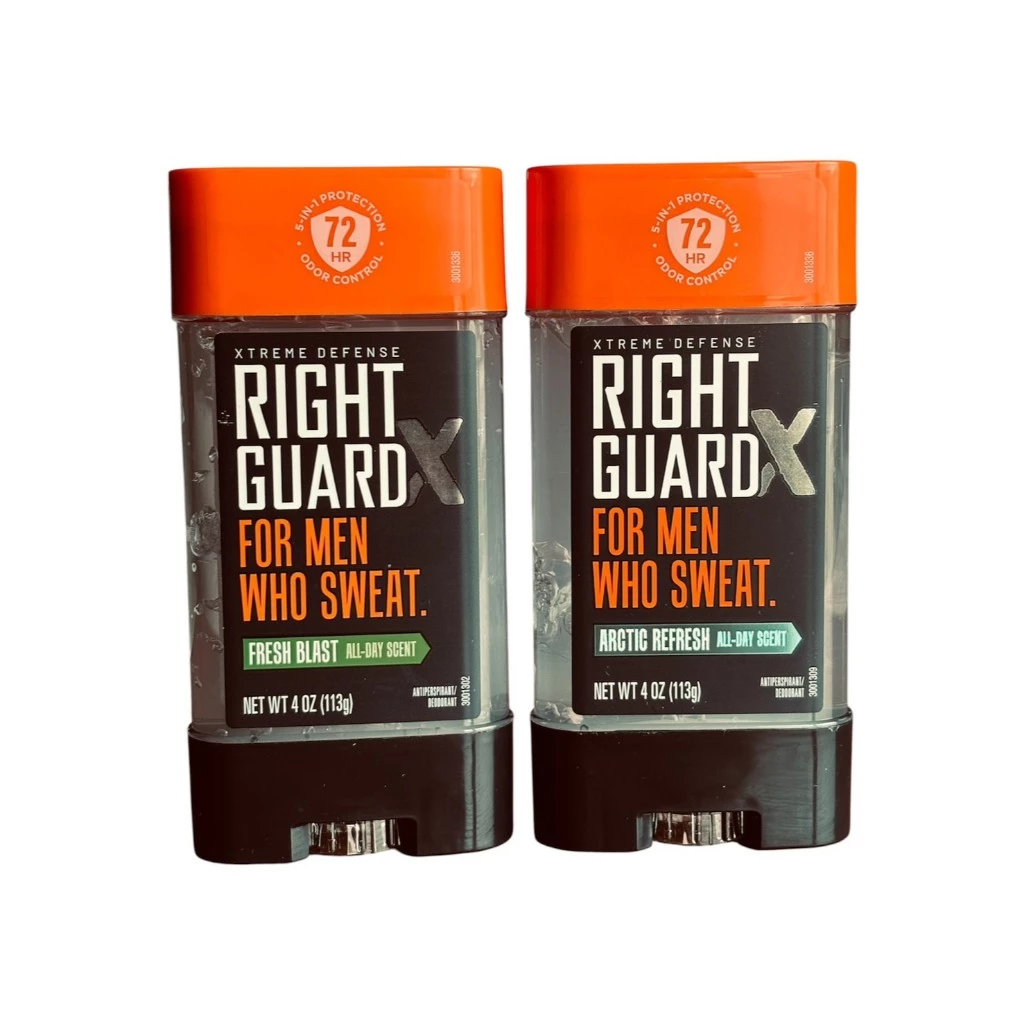 ราคาต่อ 1 อัน Right Guard Clear Gel 5-in-1 Protection XTREME DEFENSE Deodorant 4 OZ / 113 g ระงับกลิ่นกาย 72 ช.ม แบบเจล
