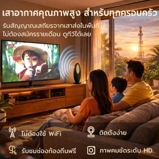เสาอากาศดิจิตอลใหม่ รองรับ DVB-T2 ใช้ได้ทั้งในบ้านและนอกบ้าน พร้อมเทคโนโลยี Smart Amplifier