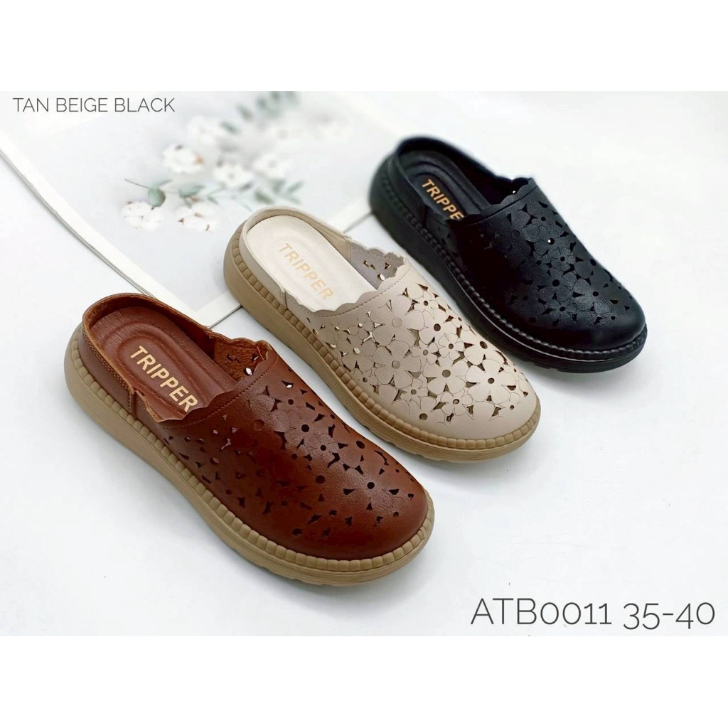 รองเท้าเปิดส้นแฟชั่น#รองเท้าเพื่อสุขภาพทริปเปอร์ ATB0011