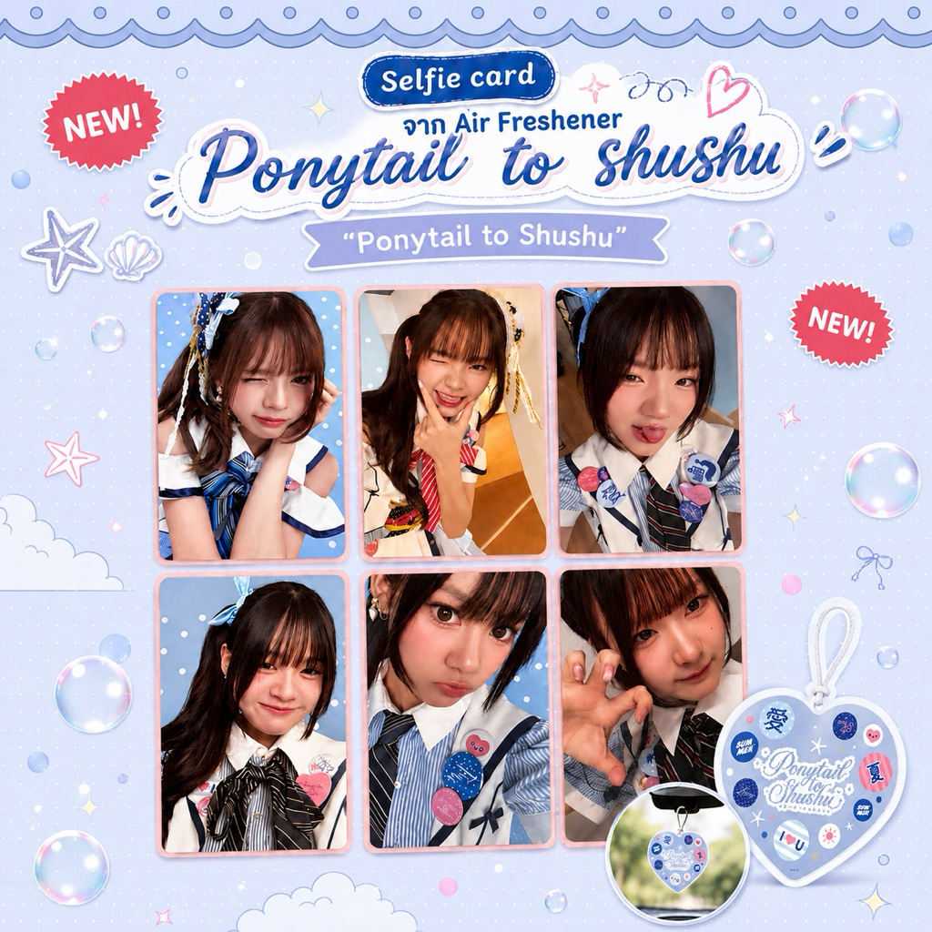 (พร้อมส่ง) Selfie card จาก Air Freshener Ponytail to shushu