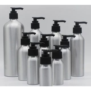 ขวดอลูมิเนียม ขวดปั๊มอลูมิเนียม 50, 100,150, 200, 250, 350, 500, 1000,1250 ml, 1500 ml (ไม่มีวาล์ว)