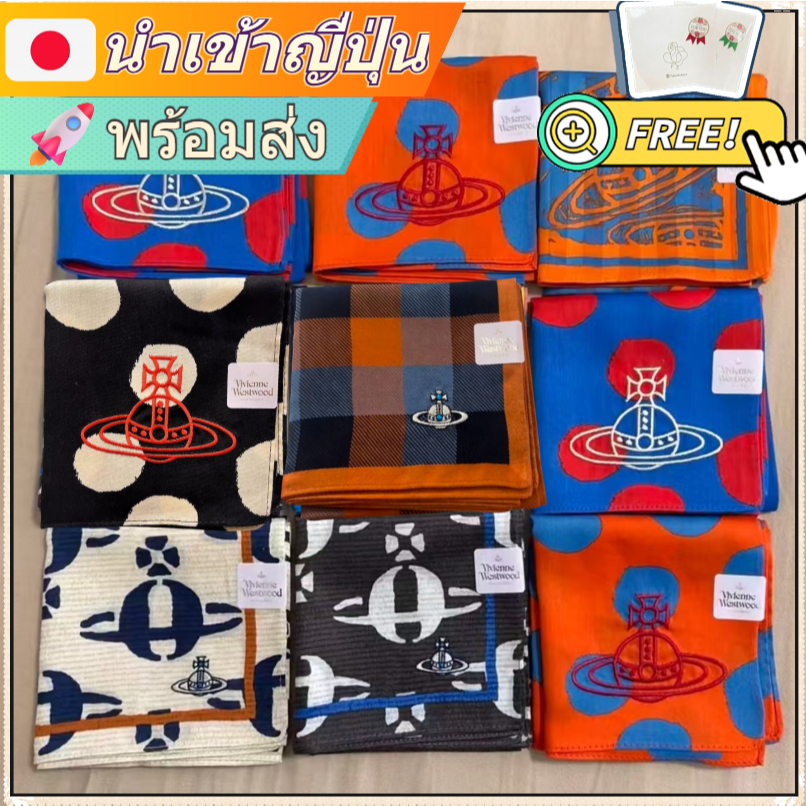 🚀 🇯🇵นำเข้าจากญี่ปุ่น vi𝘃𝗶𝗲𝗻𝗻𝗲-𝘄𝗲𝘀𝘁𝘄𝗼𝗼𝗱 ผ้าพันคอ มัลติฟังก์ชัน ใช้ได้หลายแบบ ผ้าคาดผม ผ้าเช็ดหน้า
