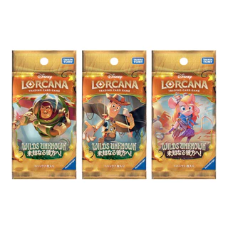 พร้อมส่ง แบบซอง Disney Lorcana TCG WILDS UNKNOWN Japanese Version