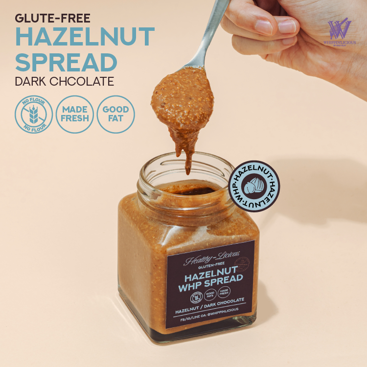 Whippin'licious Hazelnut Spread 180g / Hazelnut + White Chocolate สเปรดเฮเซลนัท ขนาด 180 กรัม