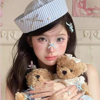 หมวกเบเร่ต์สไตล์เกาหลี ลายโบว์ สำหรับผู้หญิงแฟชั่นมาใหม่