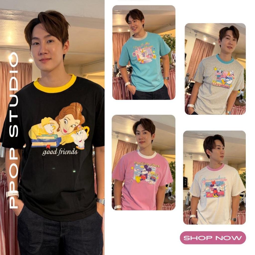 PPOP Studio - เสื้อยืด ลายมิกกี้เมาส์ งานลิขสิทธิ์เเท้ 100%