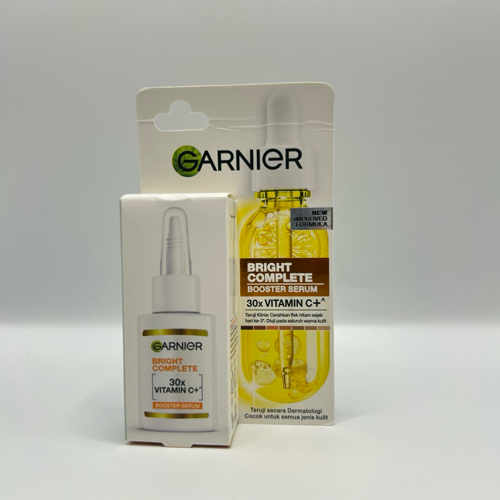 Garnier bright complete 30X vitamin C+ booster serum การ์นิเย่  ไบรท์ คอมพลีท ผลิตภัณฑ์บำรุงผิวหน้า 8 มล. (EXP 02/2028)