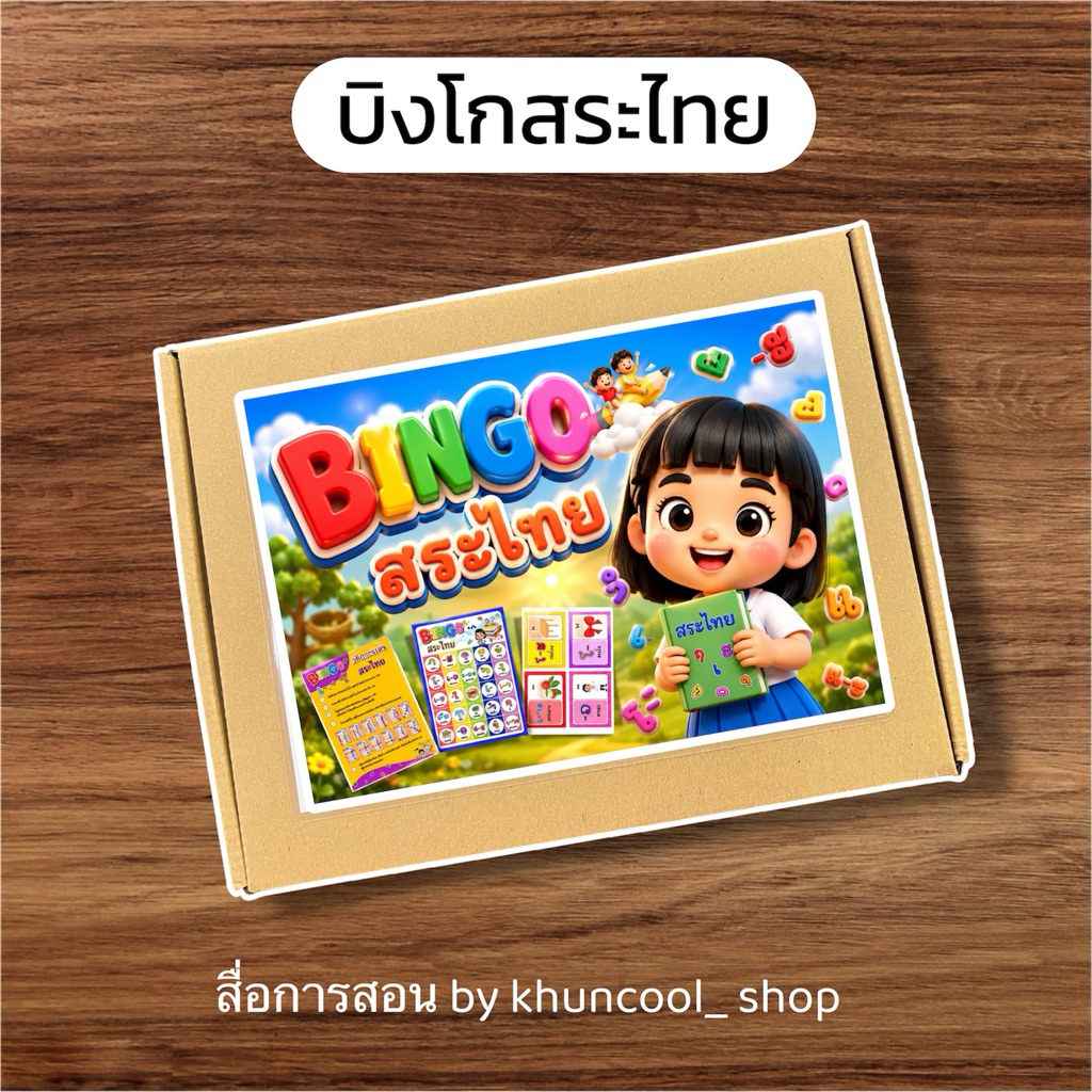 บิงโกสระไทย - สื่อการสอนภาษาไทย