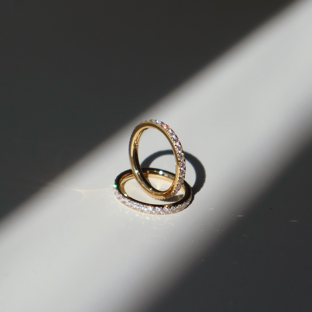 gigaglam sugar baby ring | แหวนเพชรล้อม สแตนเลสตีล