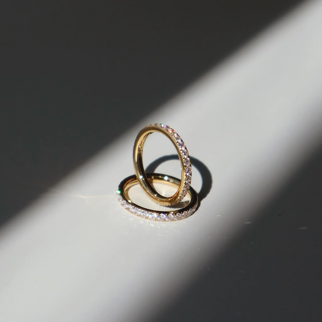 gigaglam sugar baby ring | แหวนเพชรล้อม สแตนเลสตีล