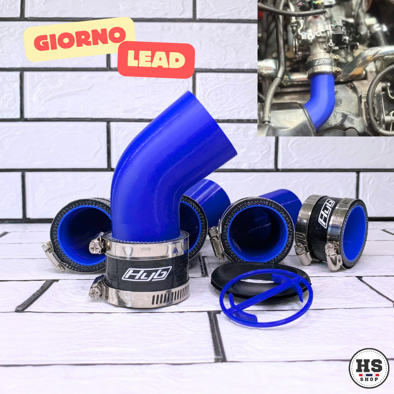 ท่อกรองอากาศซิ่ง ท่อยาง Hyb สำหรับรุ่น Giorno / Lead125
