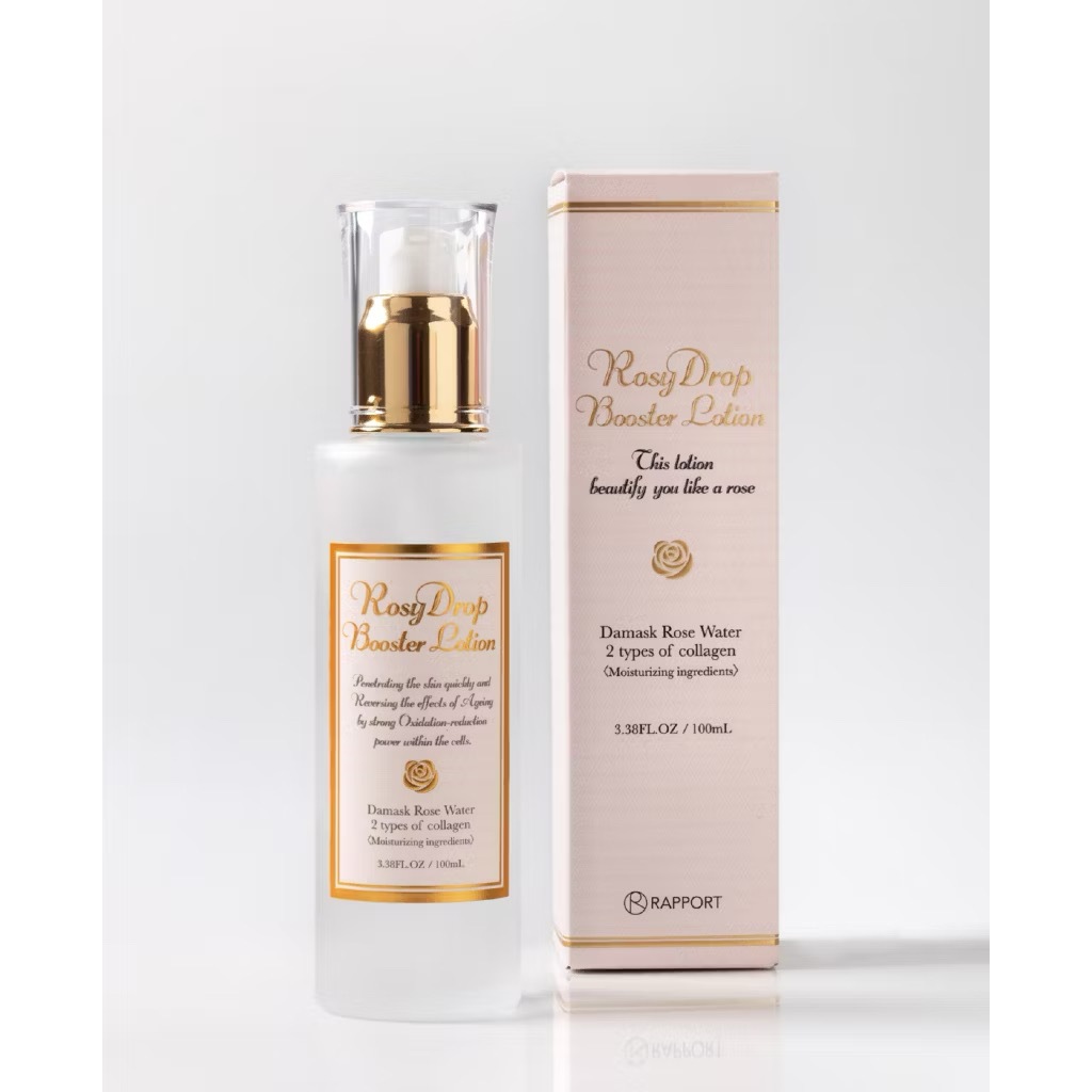 (สินค้าพร้อมส่ง) Rosy Drop Booster Lotion 100ml โลชั่นน้ำตบจากญี่ปุ่น น้ำตบลดริ้วรอย ล็อคความชุ่มชื้น