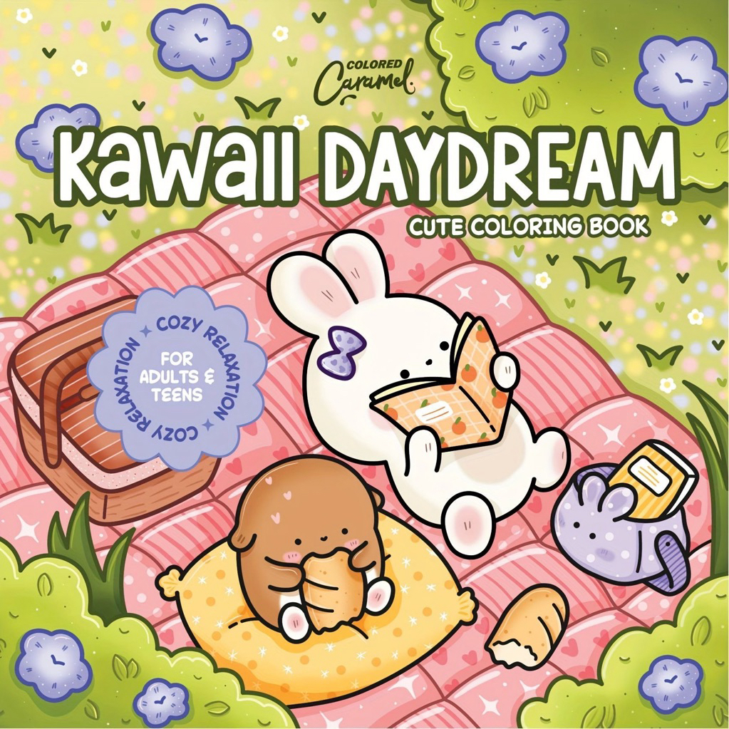 [Pre-Order] สมุดภาพระบายสี KAWAII DAYDREAM ภาพน่ารัก ลายเส้นคมชัด ภาพไม่ซ้ำ เหมาะกับทุกวัน ฝึกสมาธิ งานอดิเรก