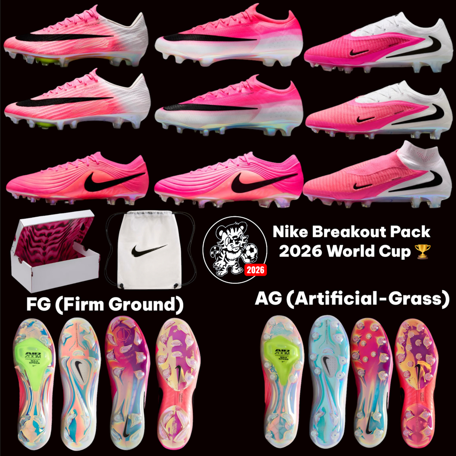 The New Nike Breakout Pack World Cup 2026 ฟุตบอลโลกนี้ได้เห็นเต็มสนามแน่นอน ของแท้ มือ1 อุปกรณ์ครบ
