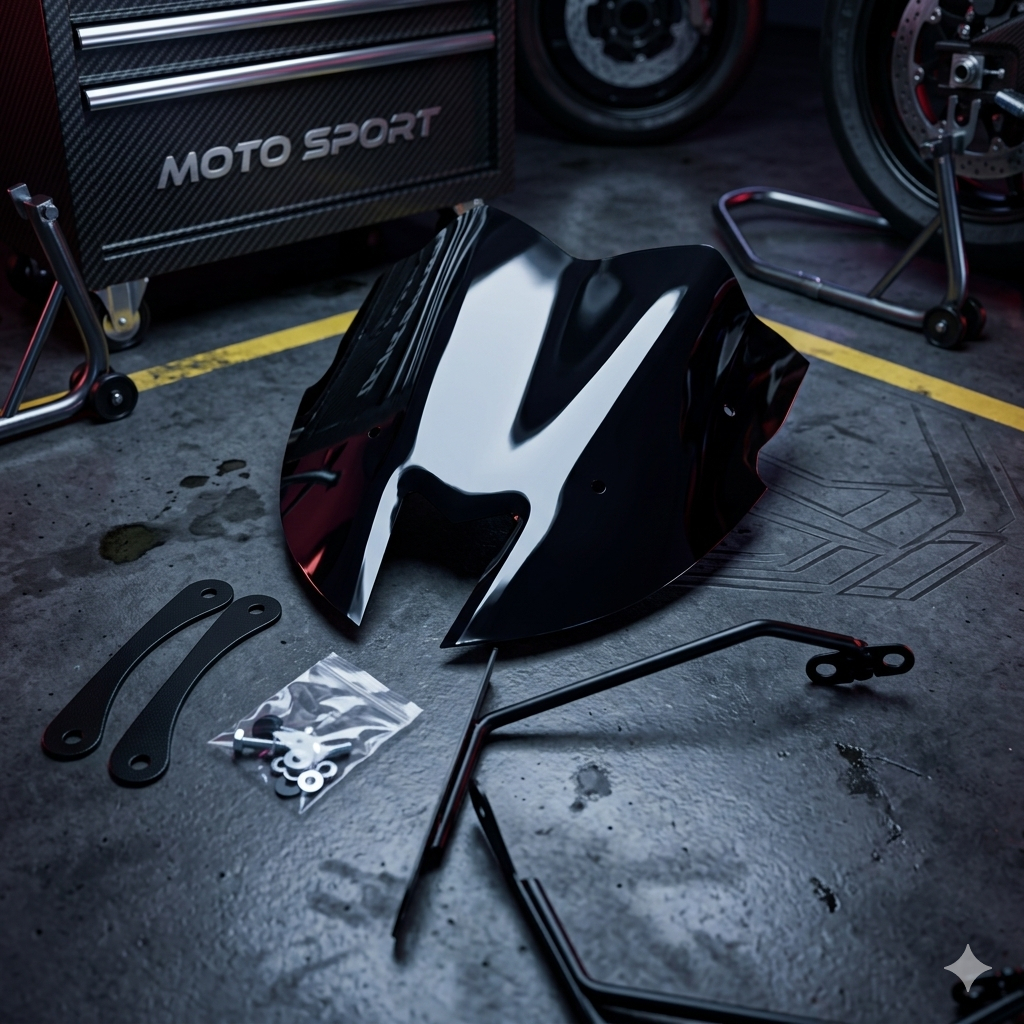 ชิว CB650F ปี 2016-2018 ,ชิวแต่งสีสโม๊ค +ขา สำหรับ CB650F 2016-2018 (Z)🍒M