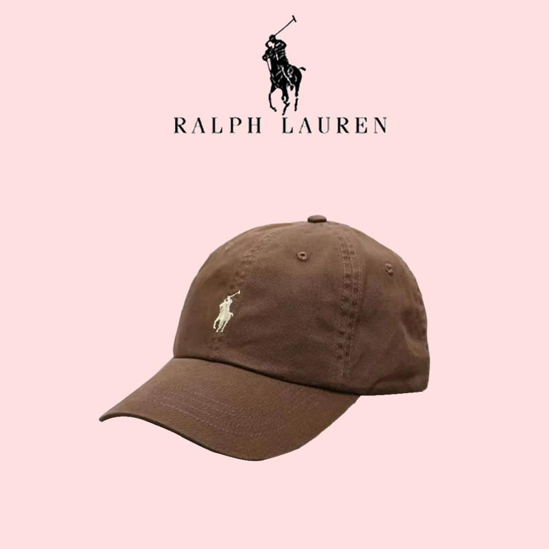 【ของแท้ 100%】หมวกเบสบอล Polo Ralph Lauren - จัดส่งรวดเร็ว(Brown)