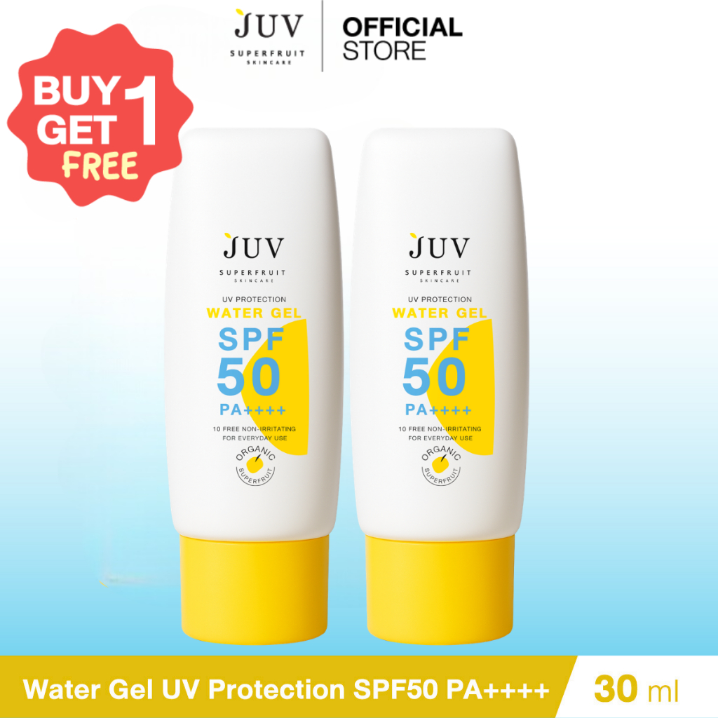 [  1 แถม 1   ] ( New package ) JUV กันแดด สูตรเจล Water Gel UV Protection SPF50 PA++++ 30 ml.