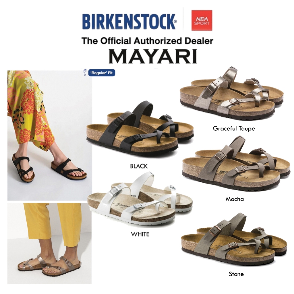 [ศิลปะของเส้นสาย] BIRKENSTOCK MAYARI -Birko-Flor (Regular) รองเท้าแตะ รุ่นฮิต มาแรง ชาย หญิง
