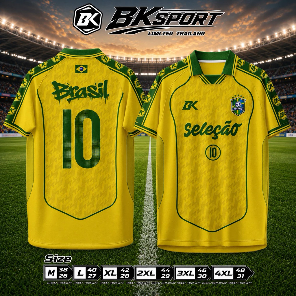 BKSPORT เสื้อกีฬาฟุตบอล คอปก อก 38-52 นิ้ว ชาย-หญิง thumbnail 4