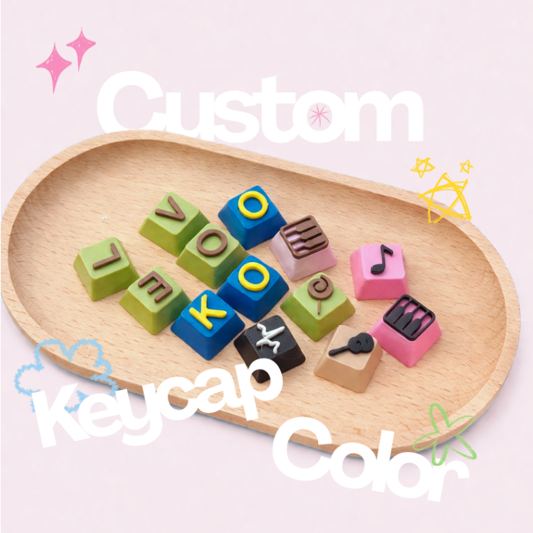 Add-on! Custom keycap COLOR สั่งทำสีเฉพาะ (สำหรับใส่ใน punjai clicker ที่สั่งพร้อมกันเท่านั้น)