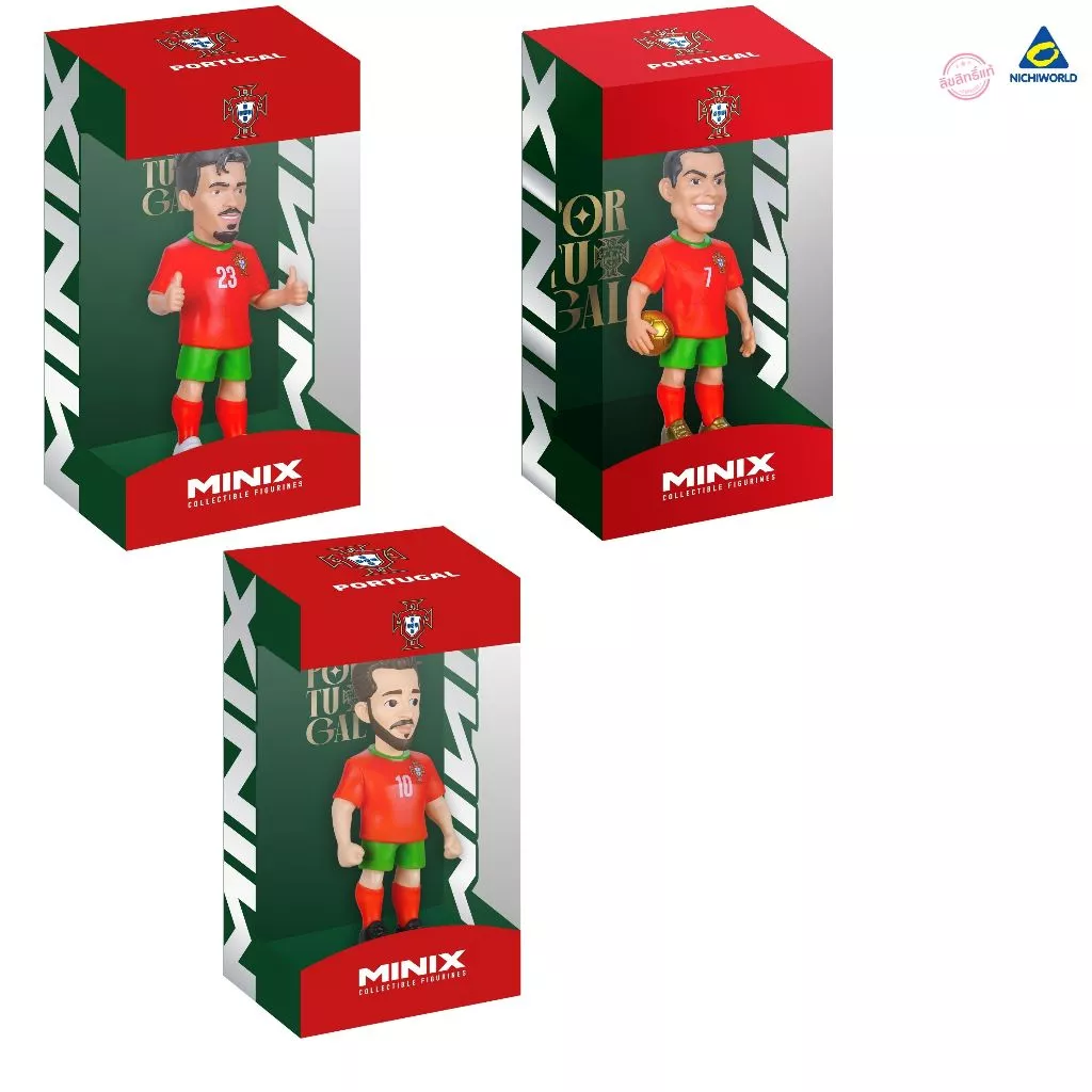 Minix Football World Cup Portugal 12 cm รหัส WC PORTUGAL