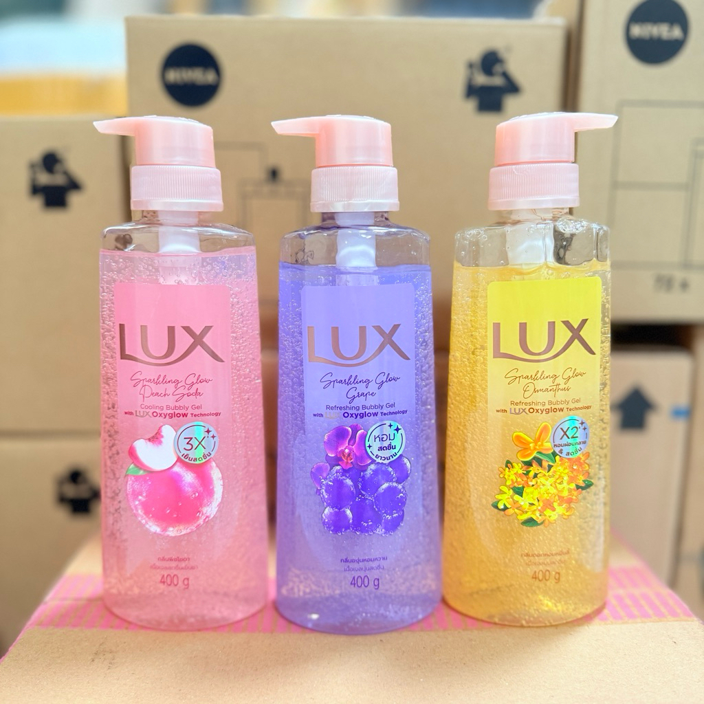 เจลอาบน้ำ ลักส์ สปาร์คกลิ้ง ขนาด 400ML