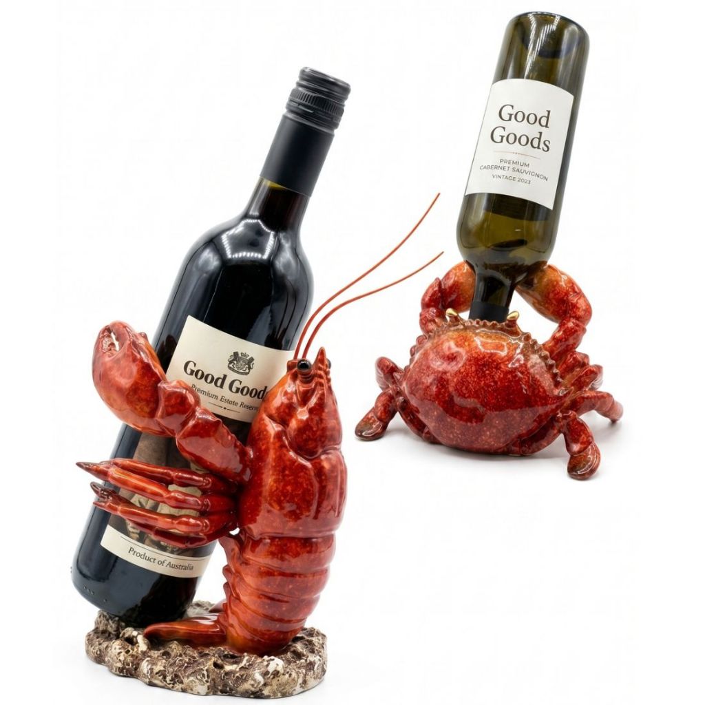 ชุดที่ใส่ขวดไวน์รูปสัตว์ ที่วางไวน์เรซิ่นแบบขวดเดียว Wine rack สินค้าพร้อมส่ง Props