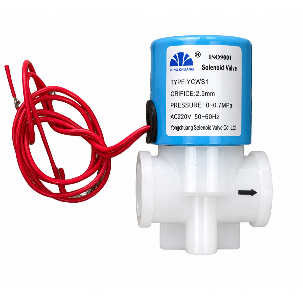 โซลินอยด์วาล์ว หัวสีฟ้า 2 หุน 24 VDC หรือ 220 VAC ให้เลือก